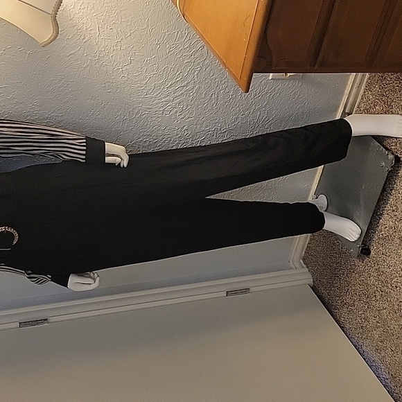 VTG MENU 1980s Striped Belted High Waist Landgirl Power Jumpsuit - Picture 4 of 16